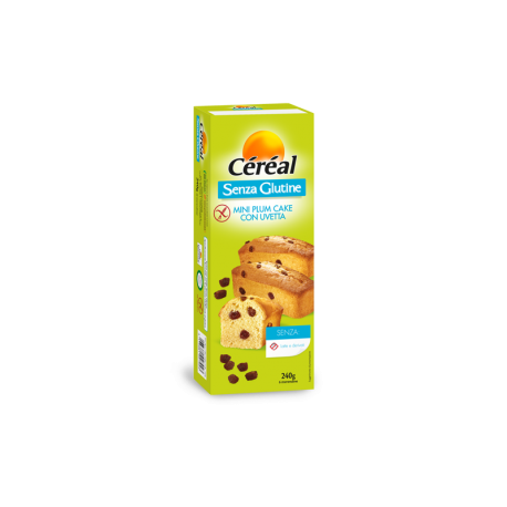 CEREAL MINIPLUM CAKE CON UVETTA 240 GR